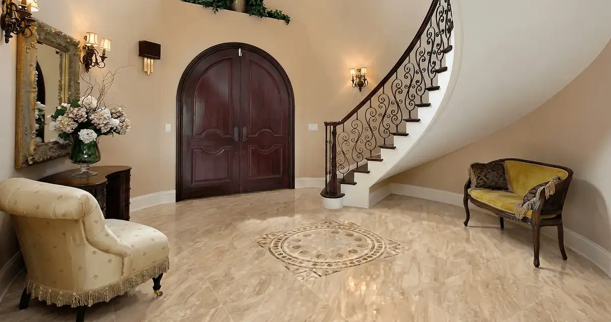 Entrance hall with professionally installed ceramic tile flooring in Tempe AZ